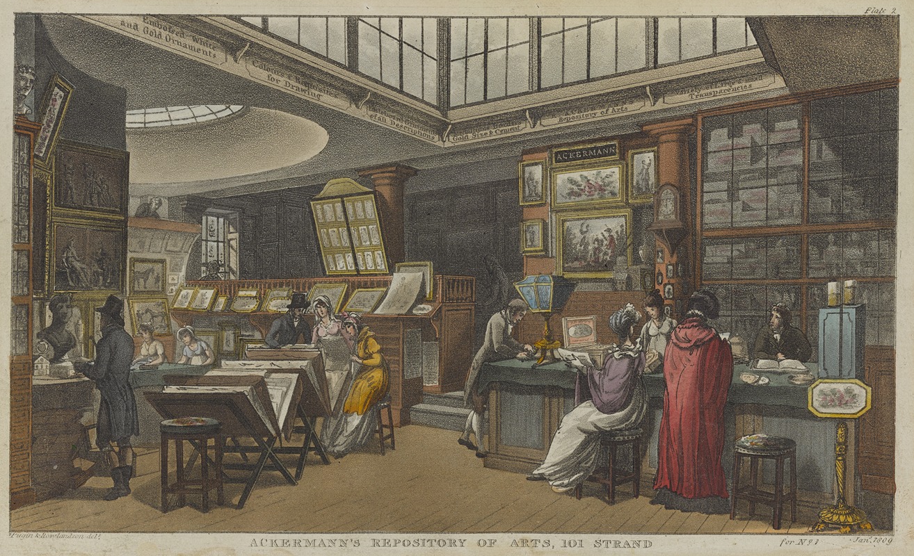 Thomas Rowlandson - Ackermann’s Repository of Arts, 101 Strand