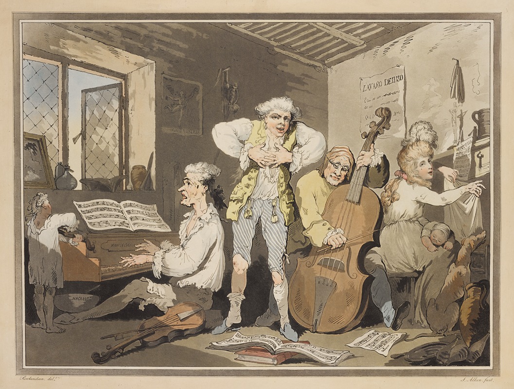 Thomas Rowlandson - An Italian family