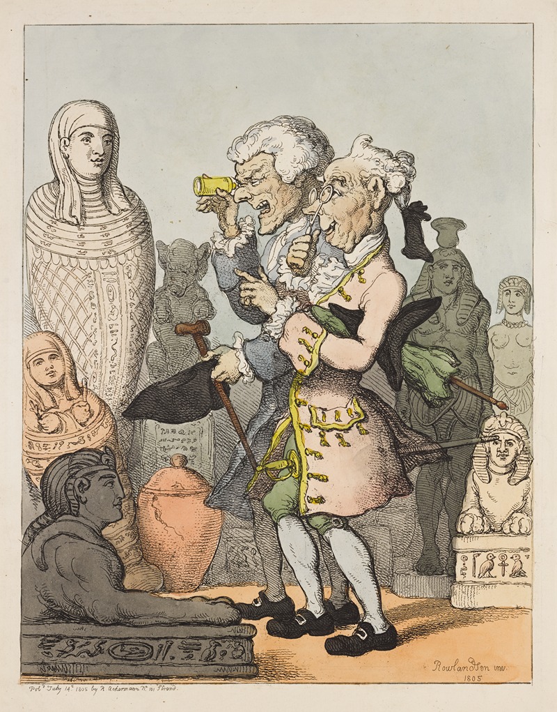 Thomas Rowlandson - Antiquarians. A la Greque