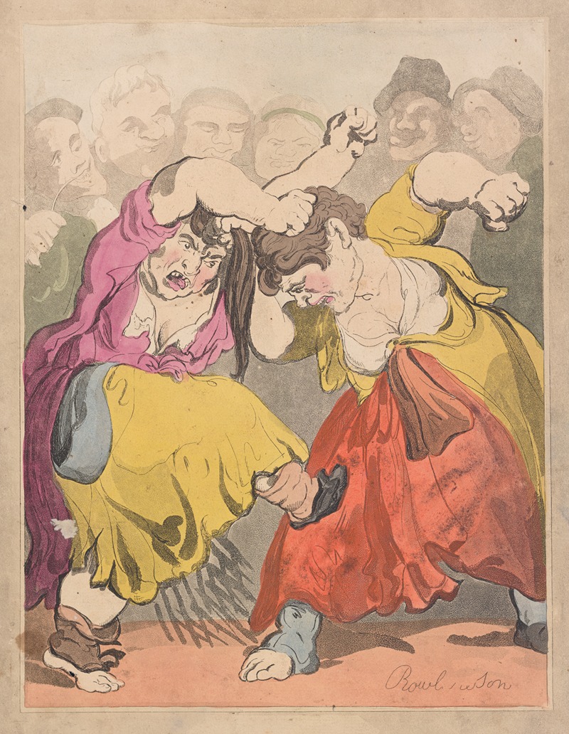 Thomas Rowlandson - Battle of the Amazons