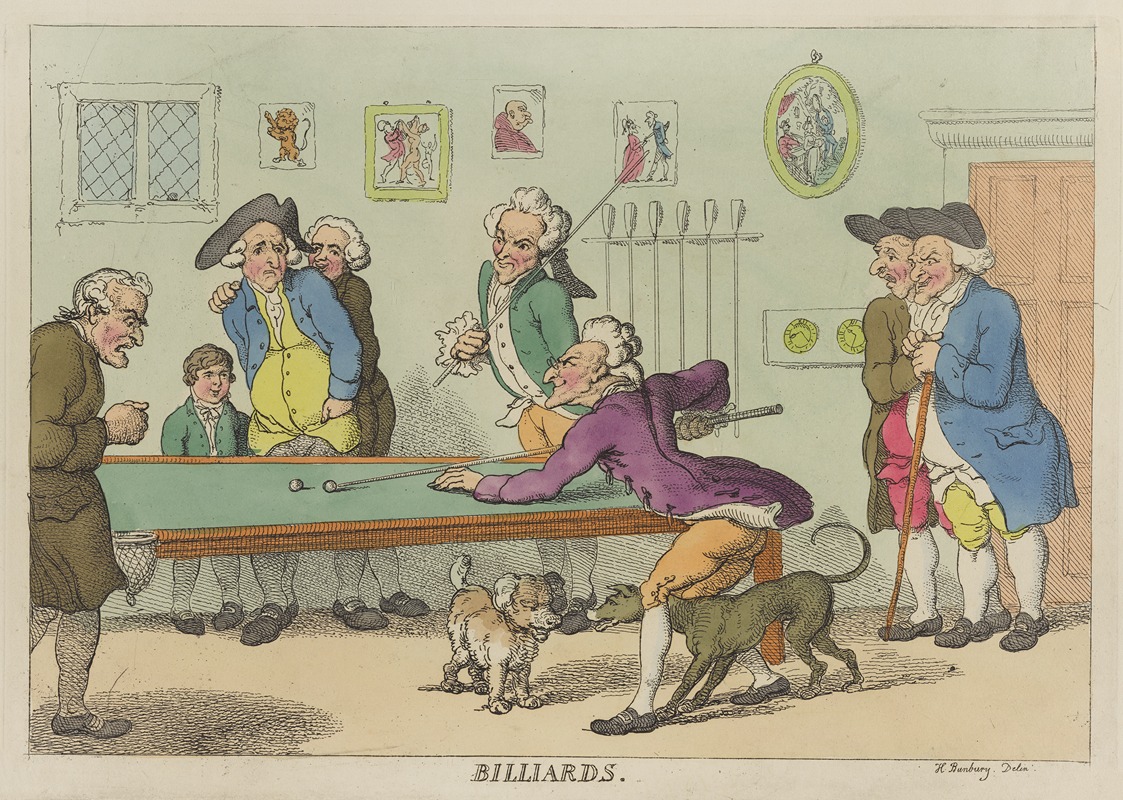 Thomas Rowlandson - Billiards