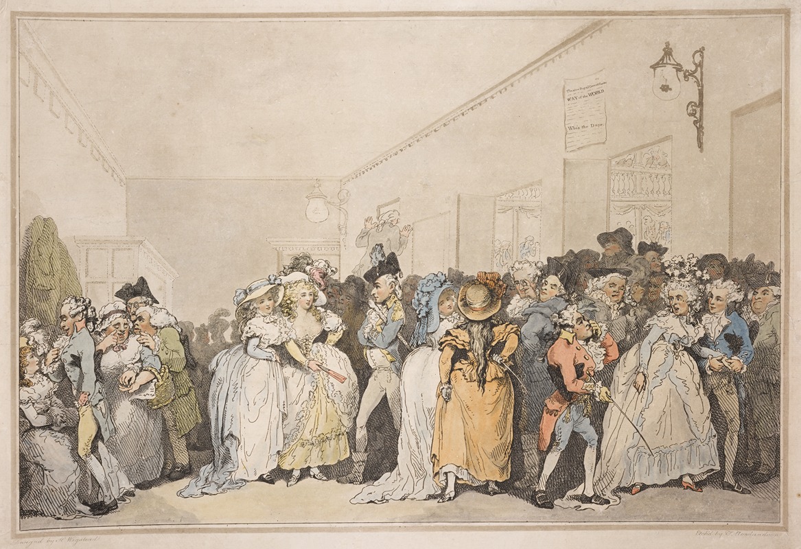 Thomas Rowlandson - Box lobby loungers