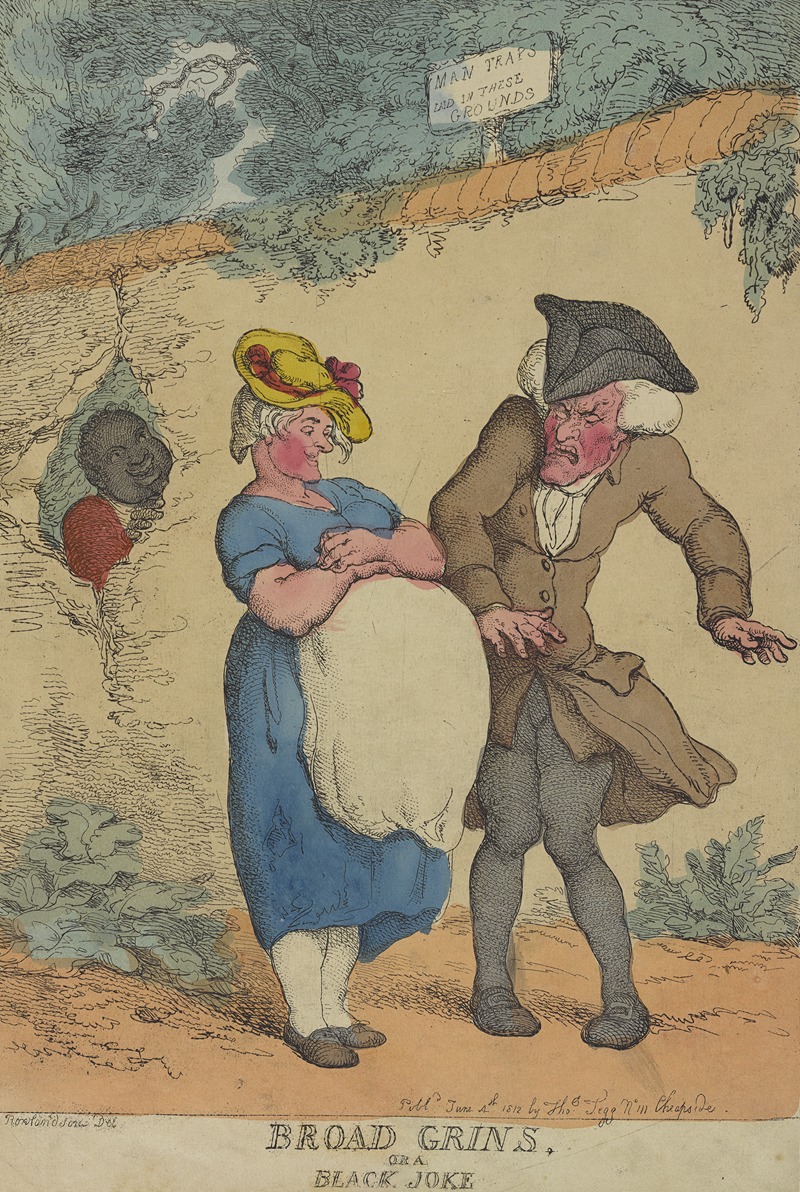 Thomas Rowlandson - Broad grins or a black joke