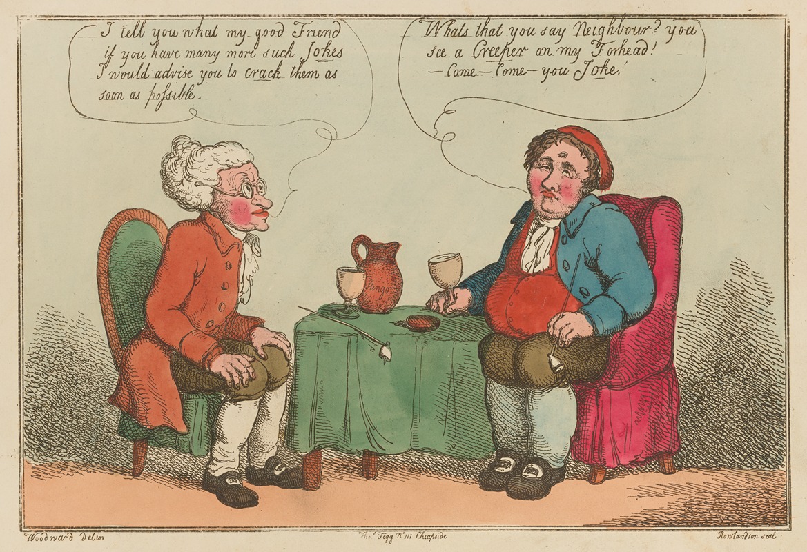 Thomas Rowlandson - Cracking a joke!!.