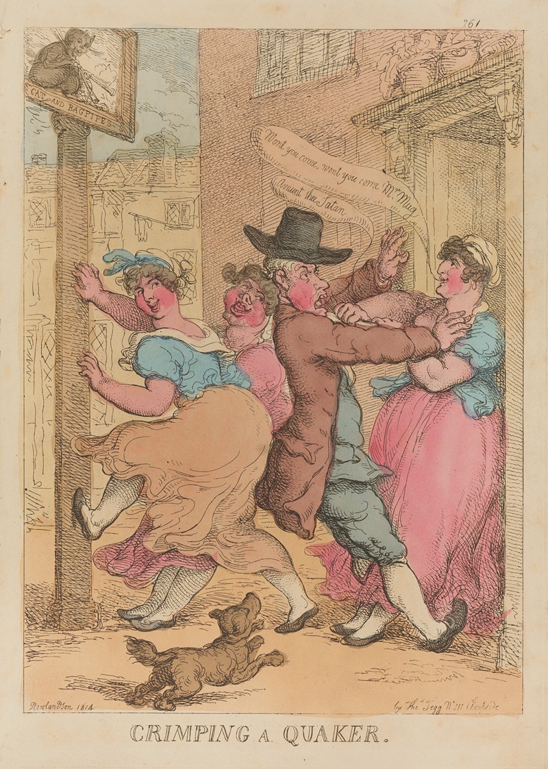 Thomas Rowlandson - Crimping a Quaker