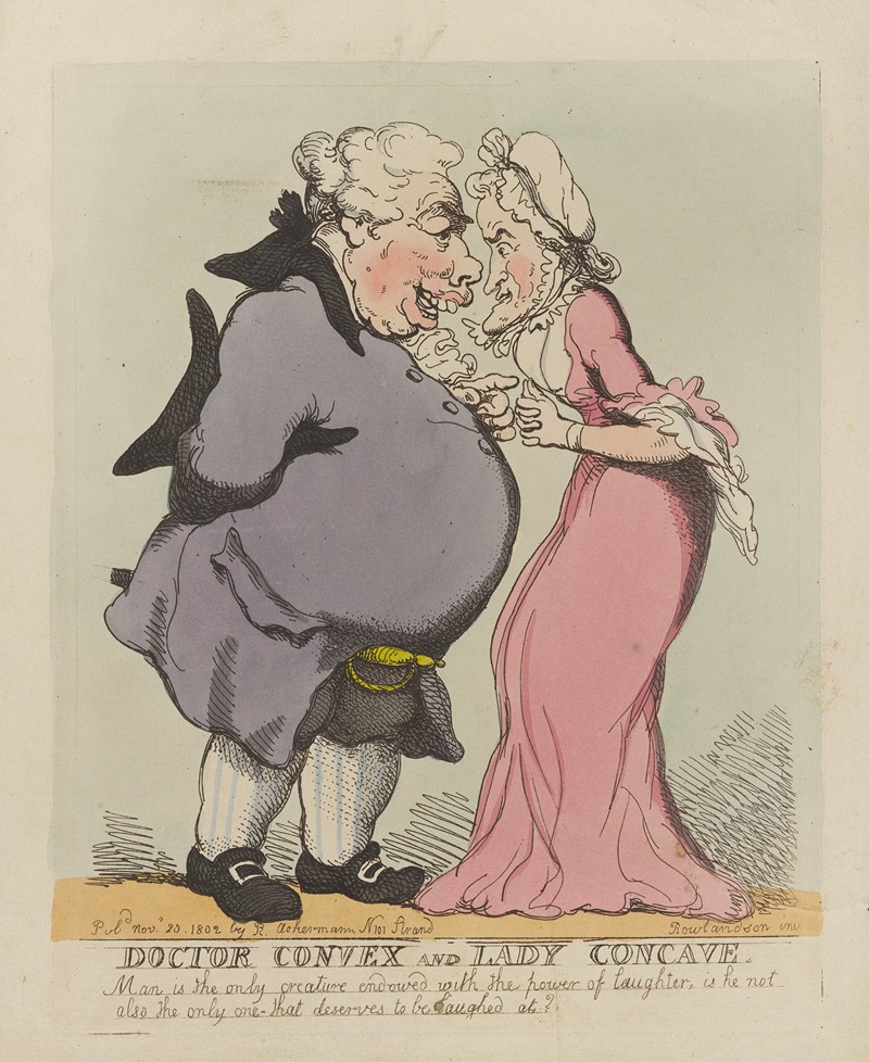 Thomas Rowlandson - Doctor Convex and Lady Concave