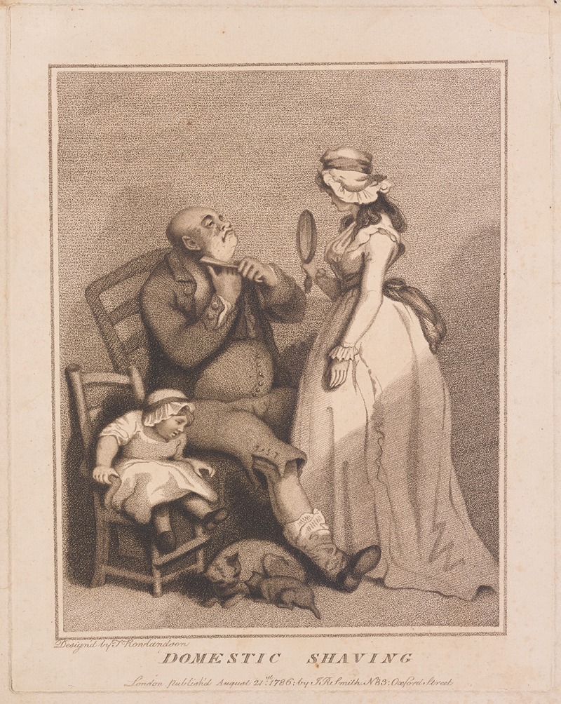 Thomas Rowlandson - Domestic shaving