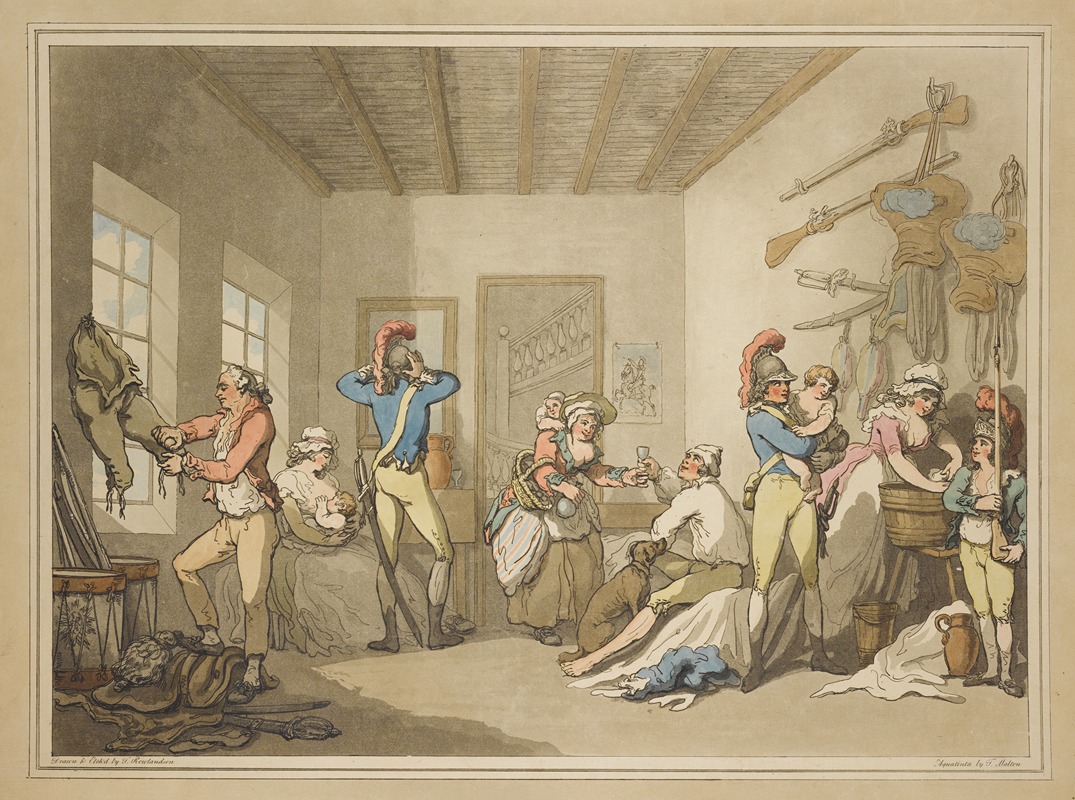 Thomas Rowlandson - English barracks