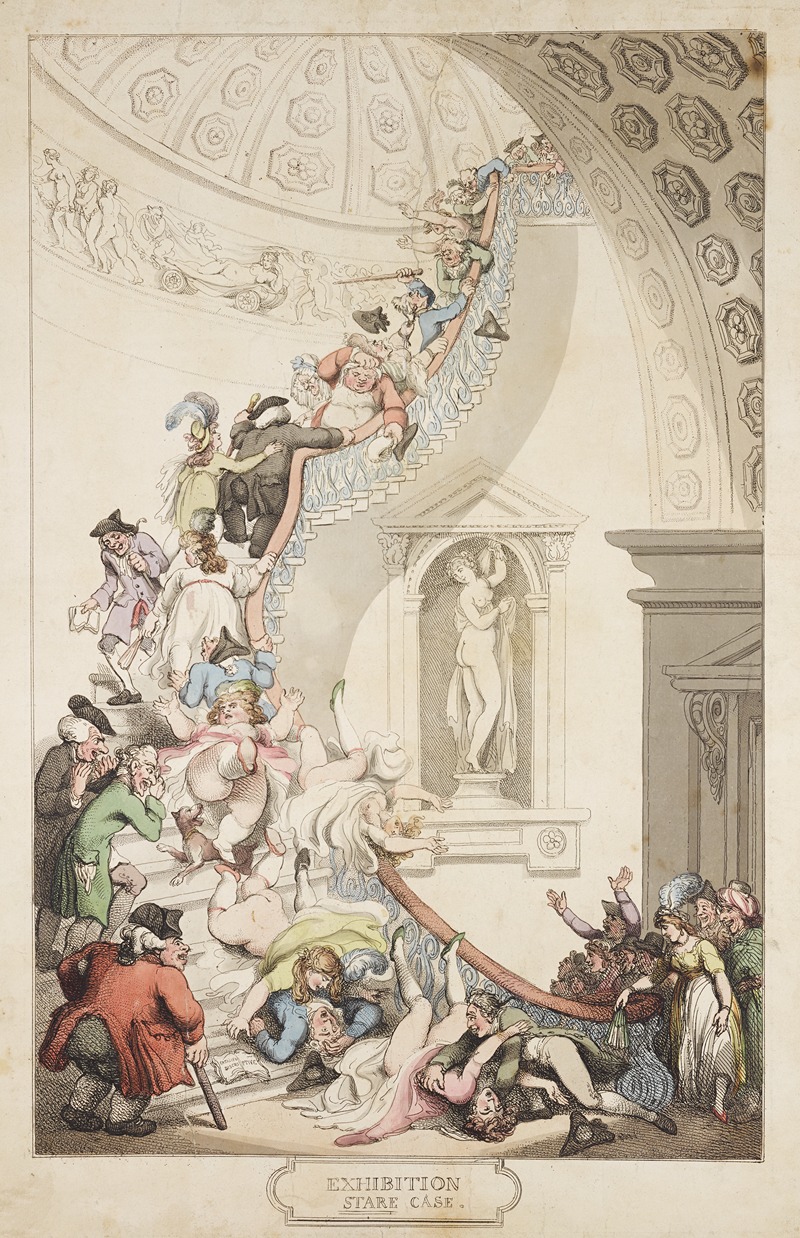 Thomas Rowlandson - Exhibition stare case