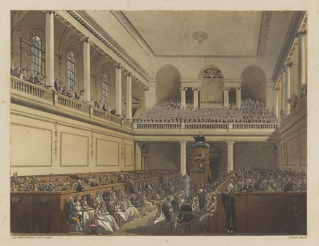 Thomas Rowlandson - Foundling Hospital, the Chapel.