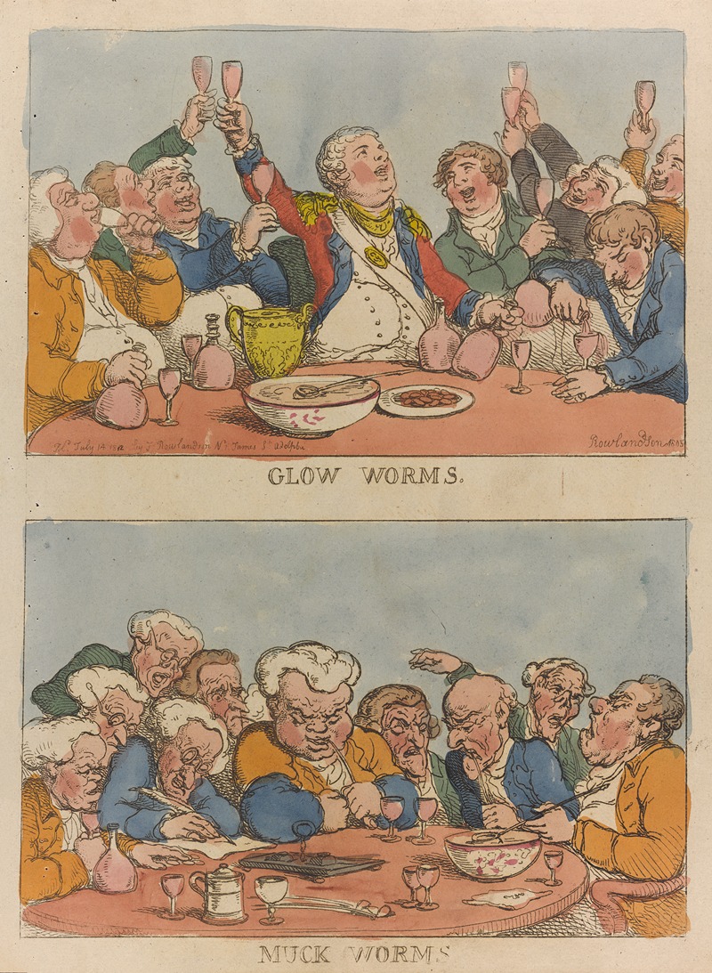 Thomas Rowlandson - Glow worms. Muck worms