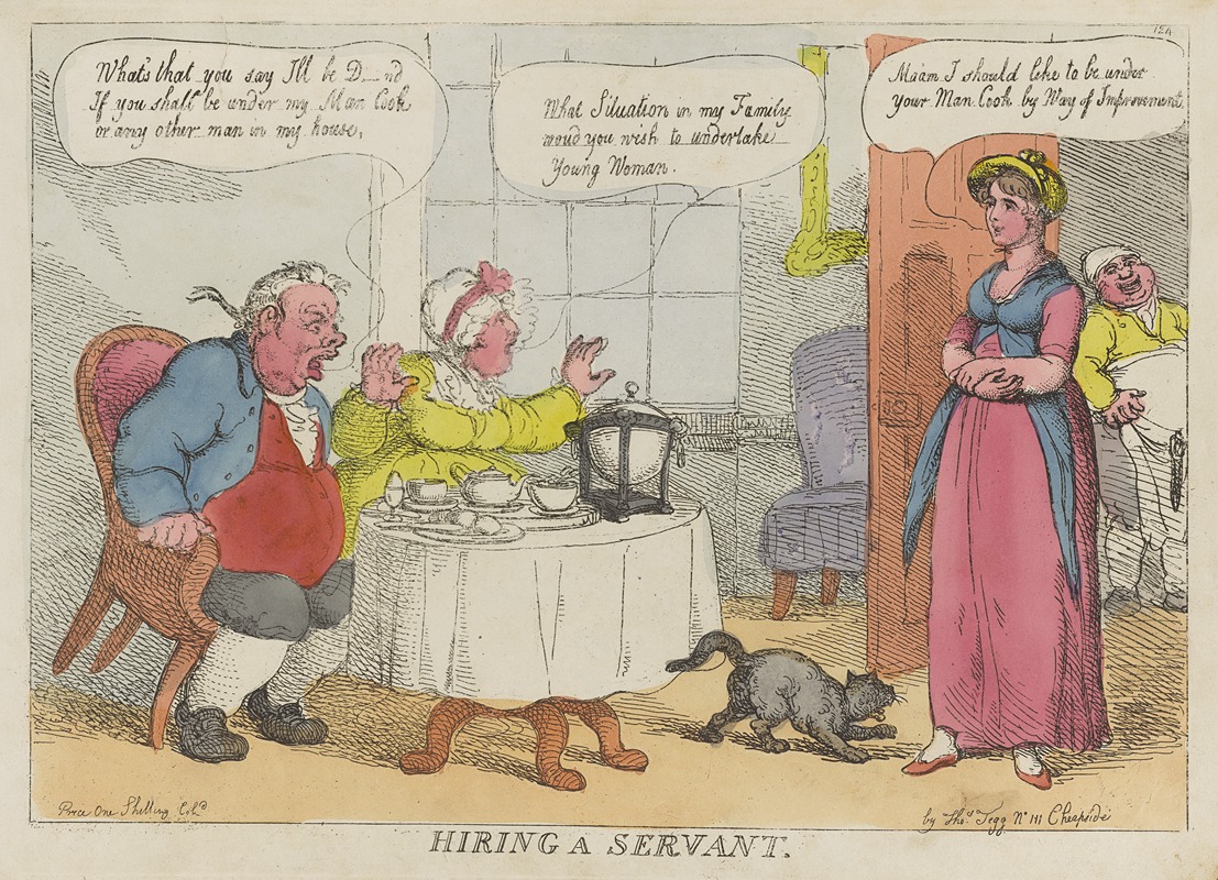 Thomas Rowlandson - Hiring a servant