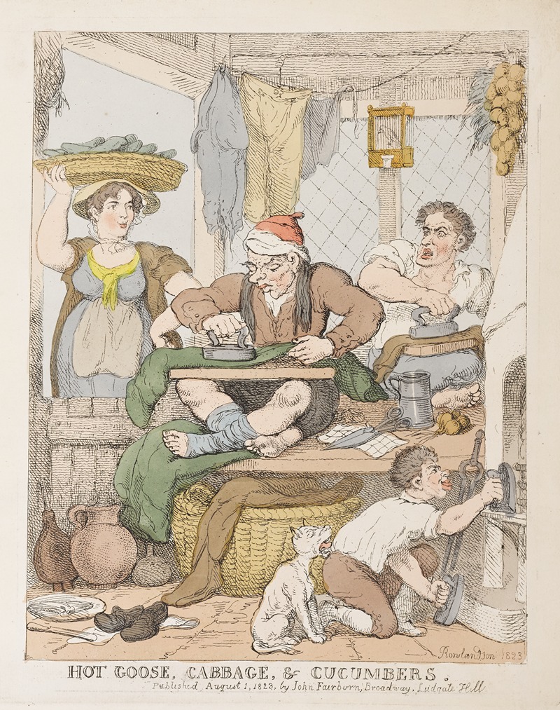 Thomas Rowlandson - Hot goose, cabbage & cucumbers