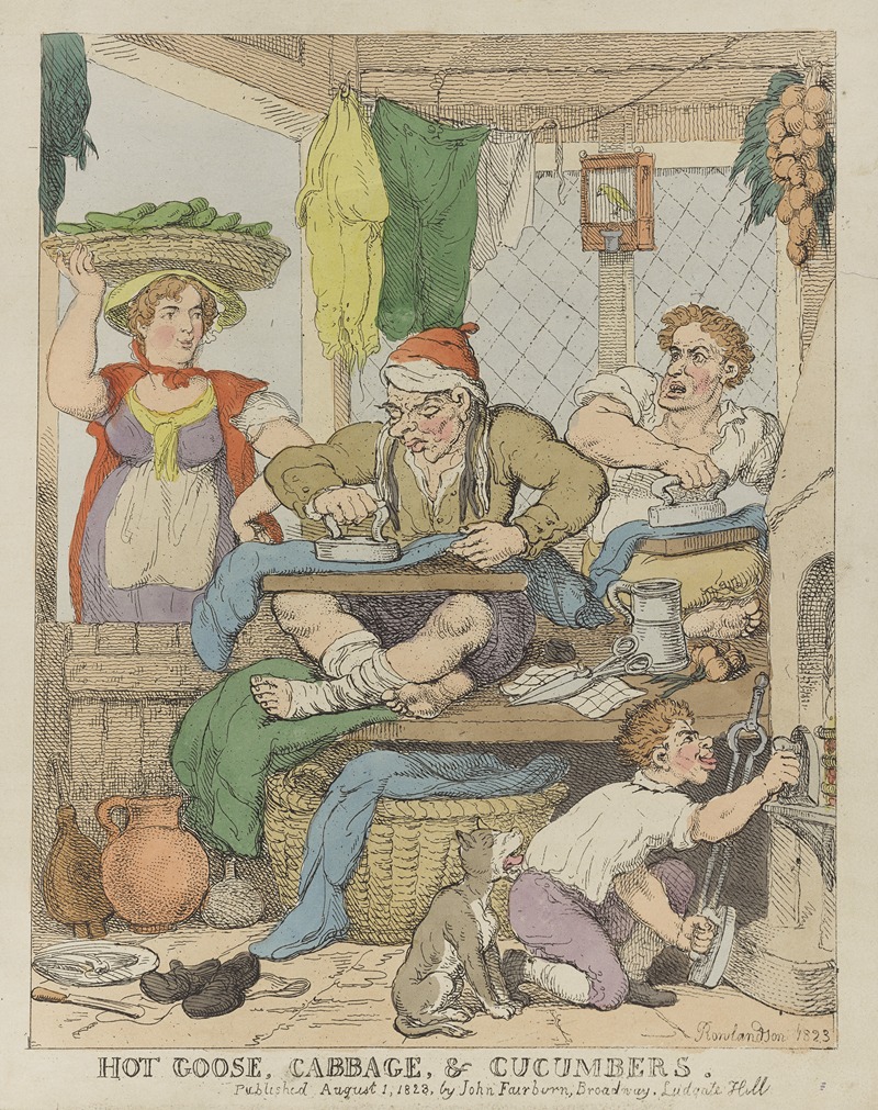 Thomas Rowlandson - Hot goose, cabbage & cucumbers