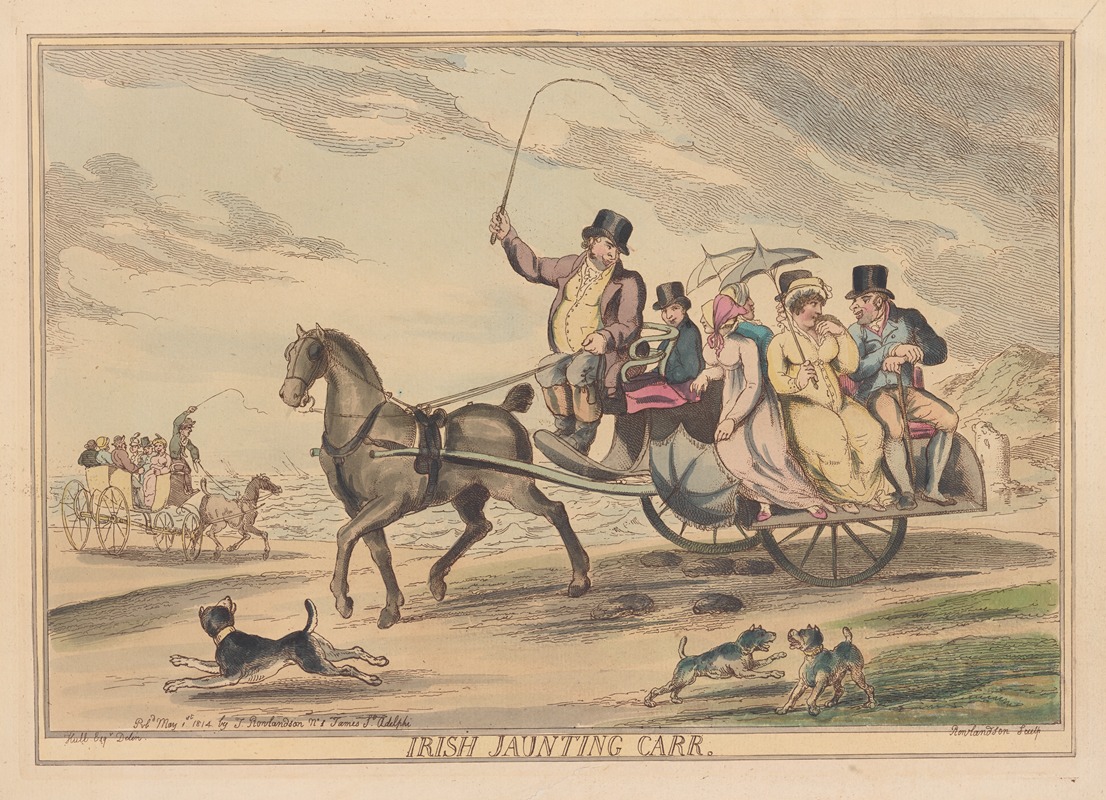 Thomas Rowlandson - Irish jaunting carr