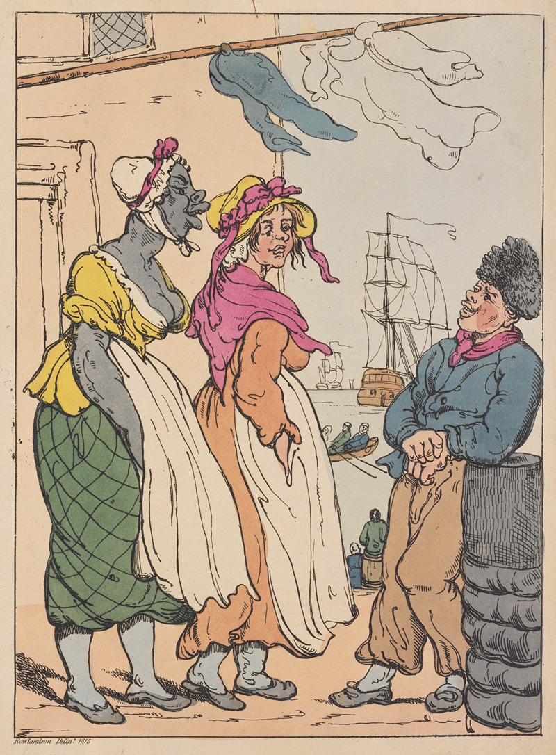 Thomas Rowlandson - Jack Tar admiring the fair sex