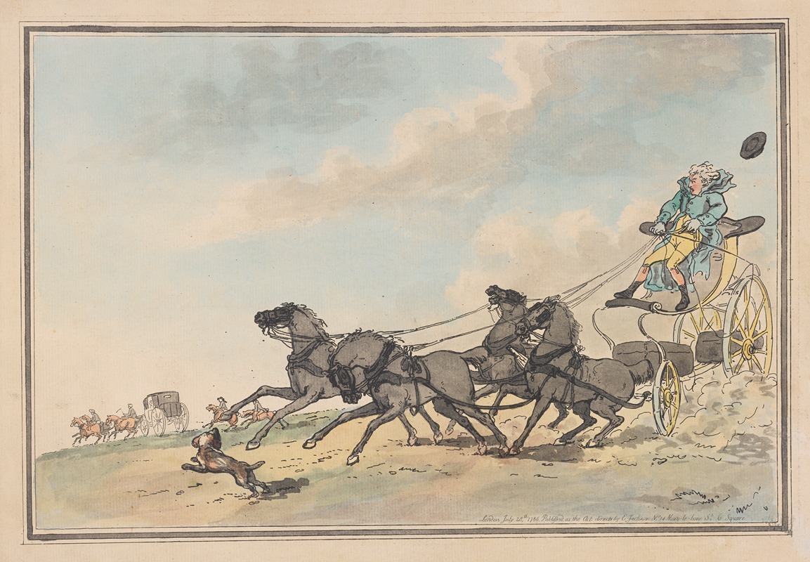 Thomas Rowlandson - Lord Barrymore’s four in hand