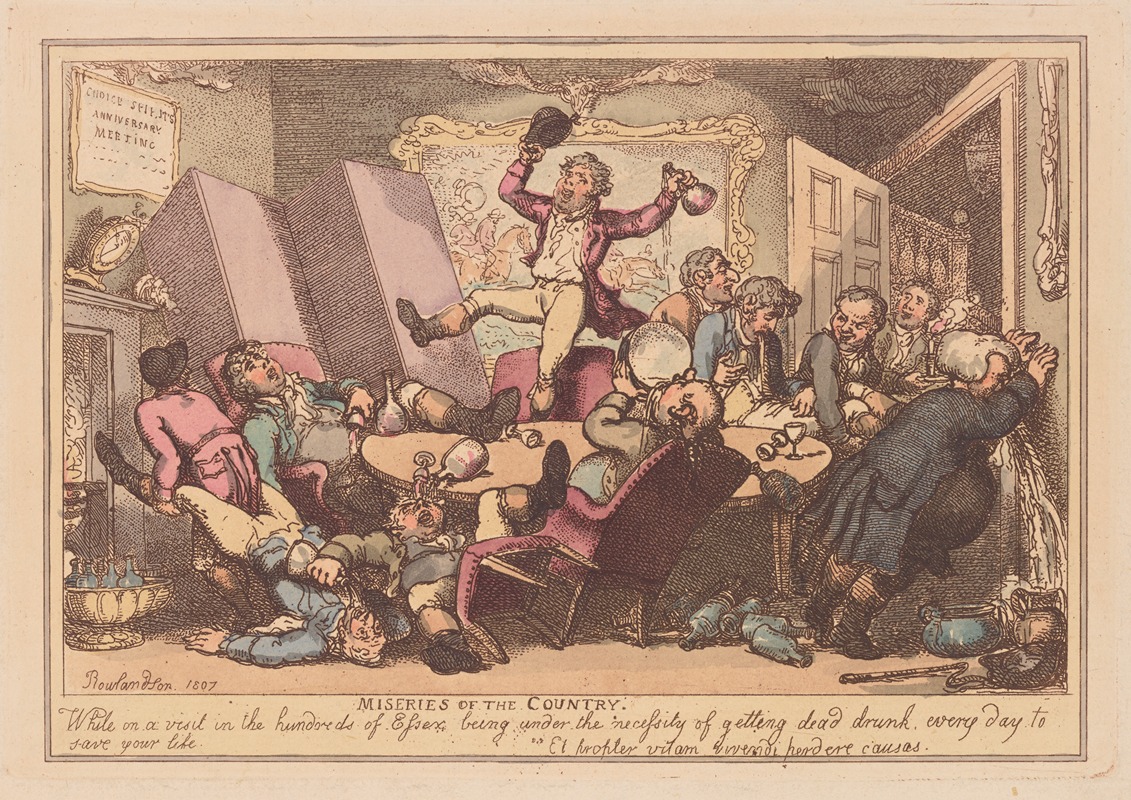 Thomas Rowlandson - Miseries of human life; While on a visit to the hundreds of Essex . . . .