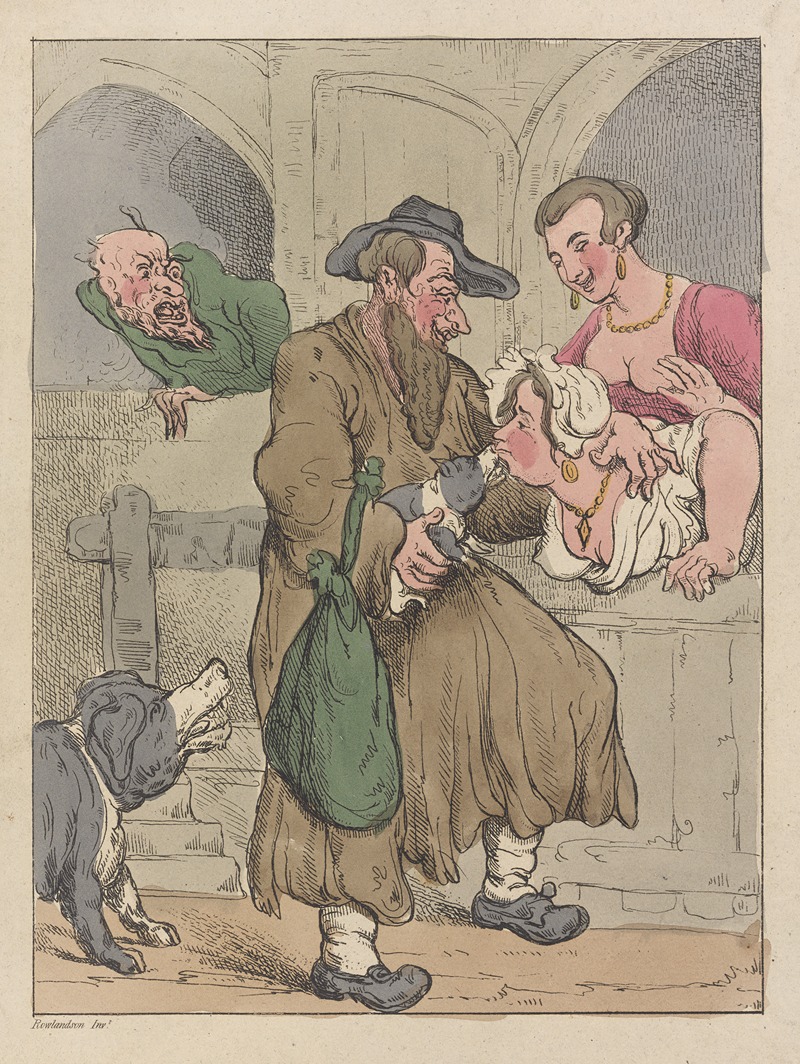 Thomas Rowlandson - Mrs. Smouch longing for Piggy