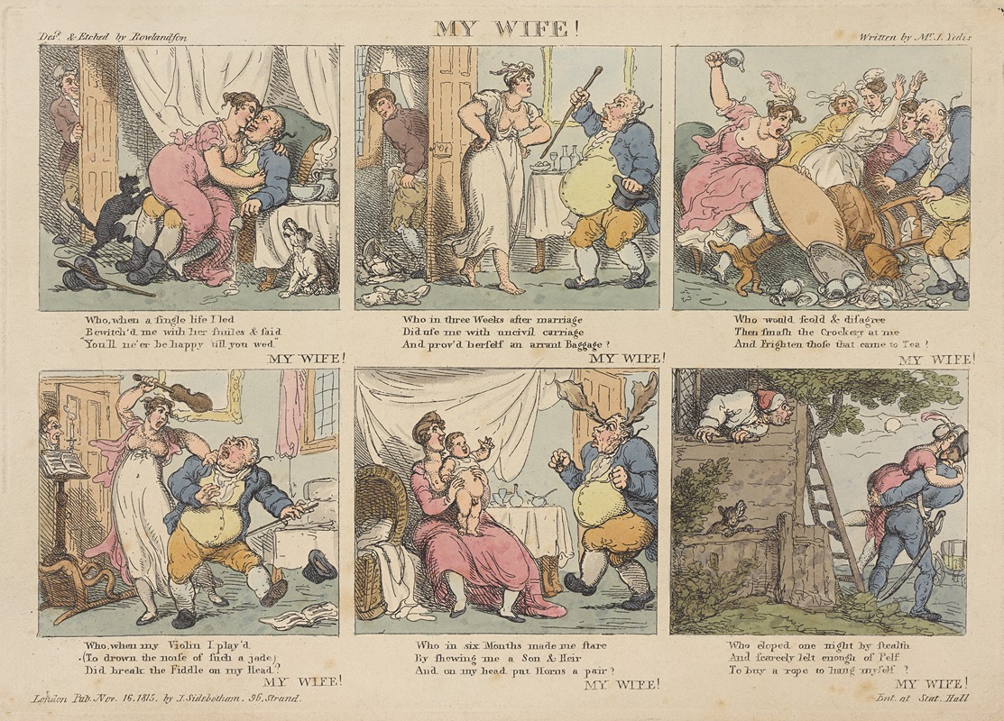 Thomas Rowlandson - My wife!.