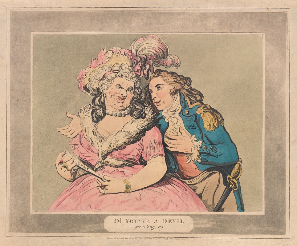 Thomas Rowlandson - O! You’re a devil, get along do.