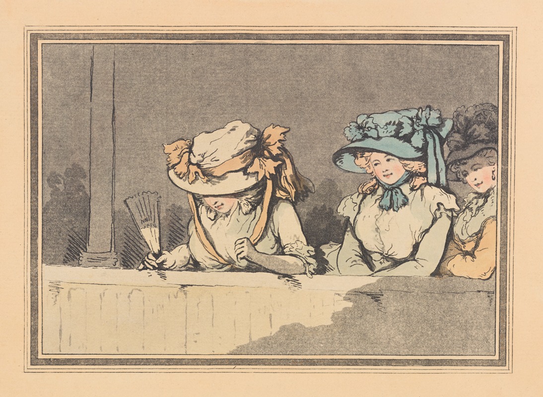 Thomas Rowlandson - Opera box with three women