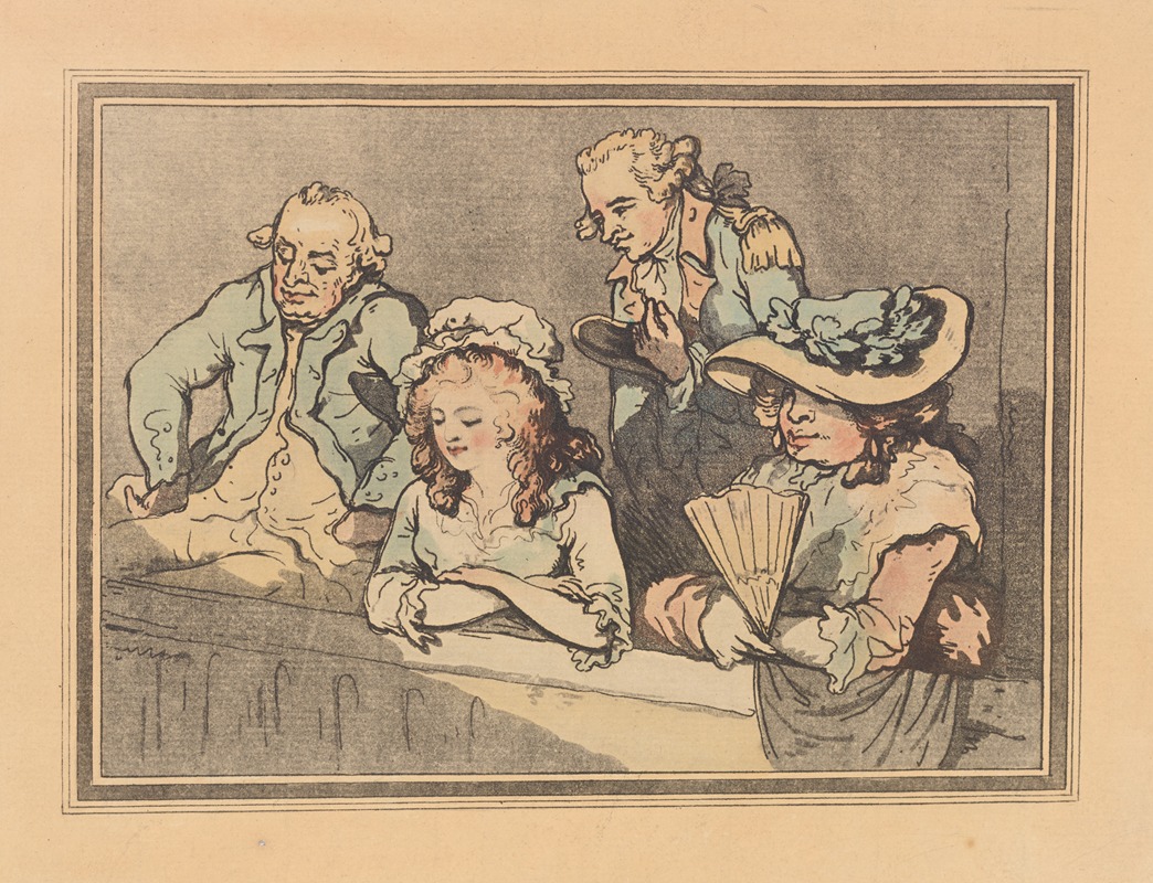 Thomas Rowlandson - Opera box with two couples