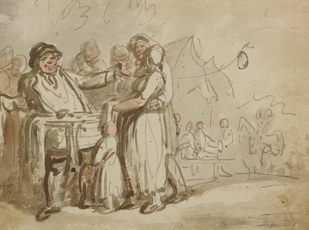 Thomas Rowlandson - Peddler at village fair