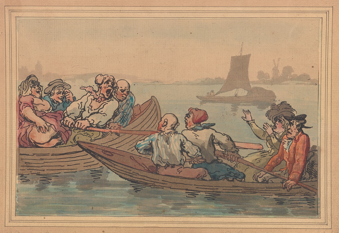 Thomas Rowlandson - Pleasures of boating