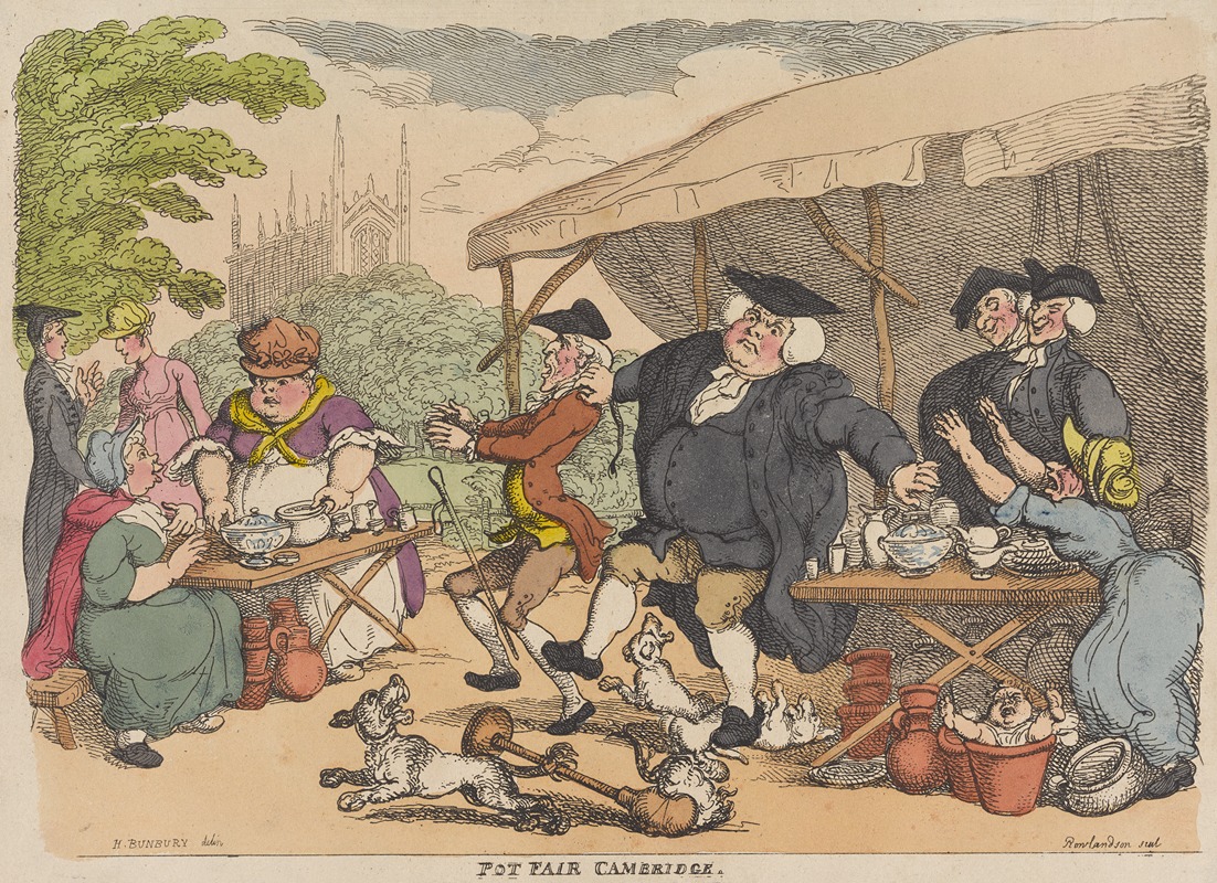 Thomas Rowlandson - Pot Fair Cambridge