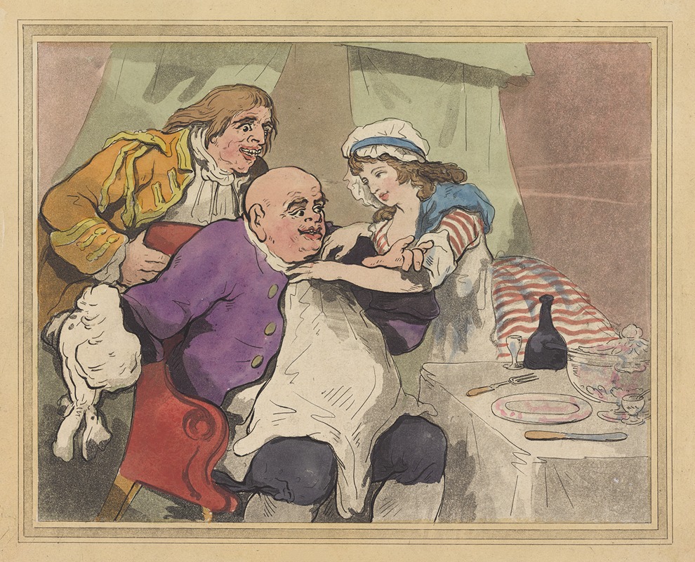 Thomas Rowlandson - Preparing for supper