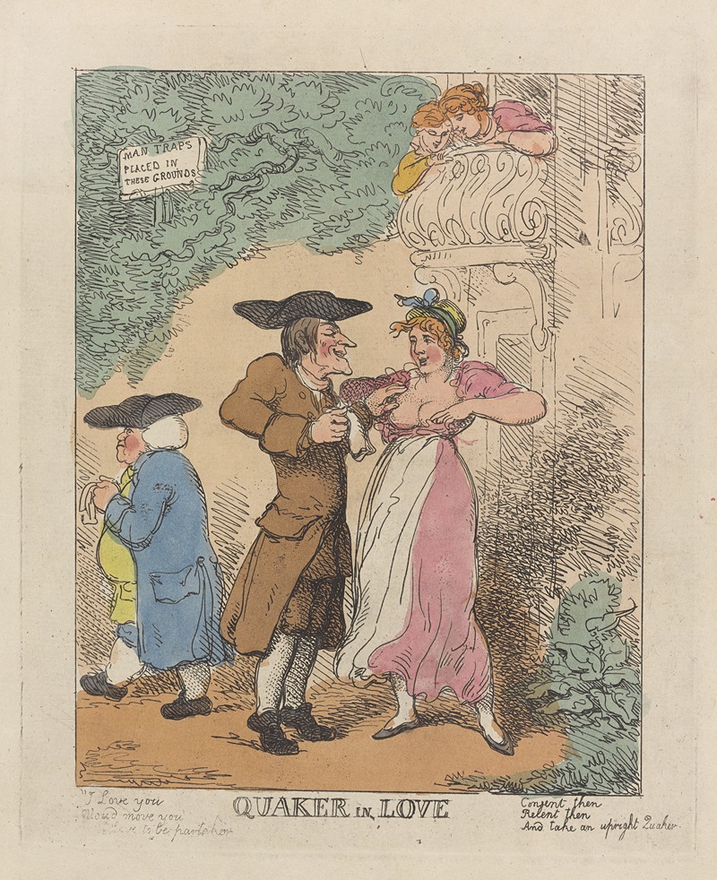 Thomas Rowlandson - Quaker in love