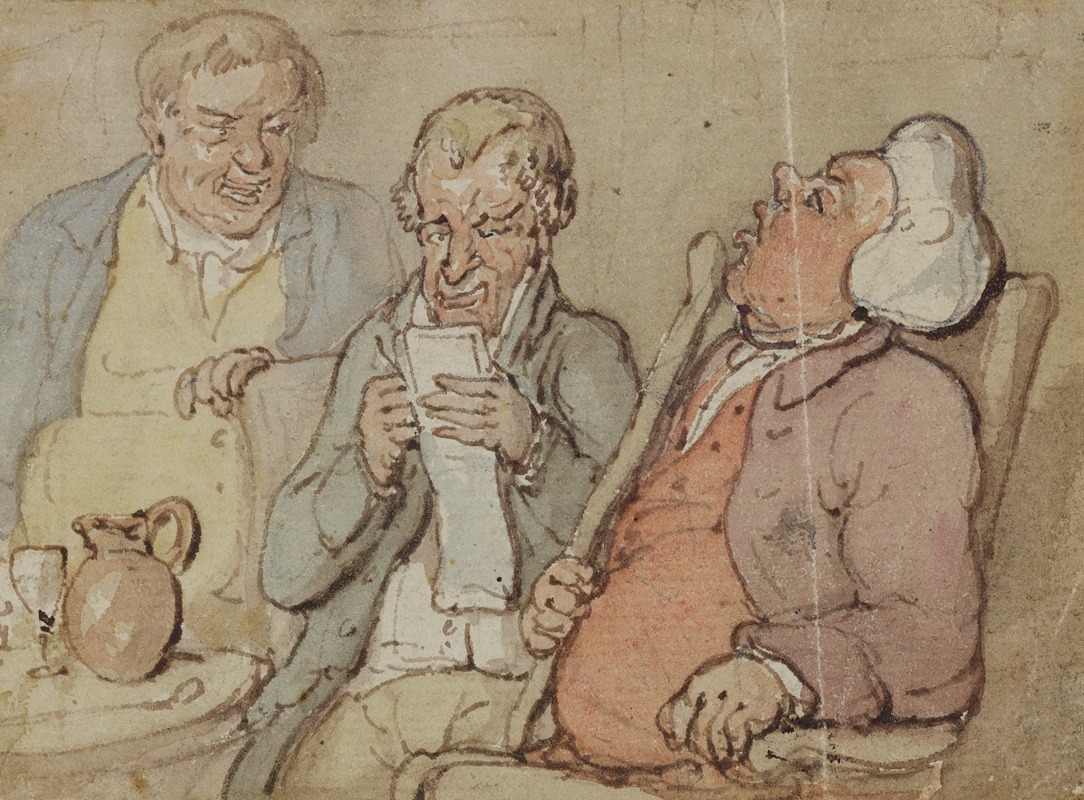 Thomas Rowlandson - Reckoning the tavern bill