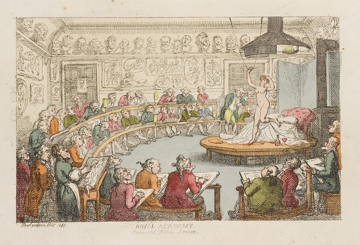 Thomas Rowlandson - Royal Academy. Somerset House, London