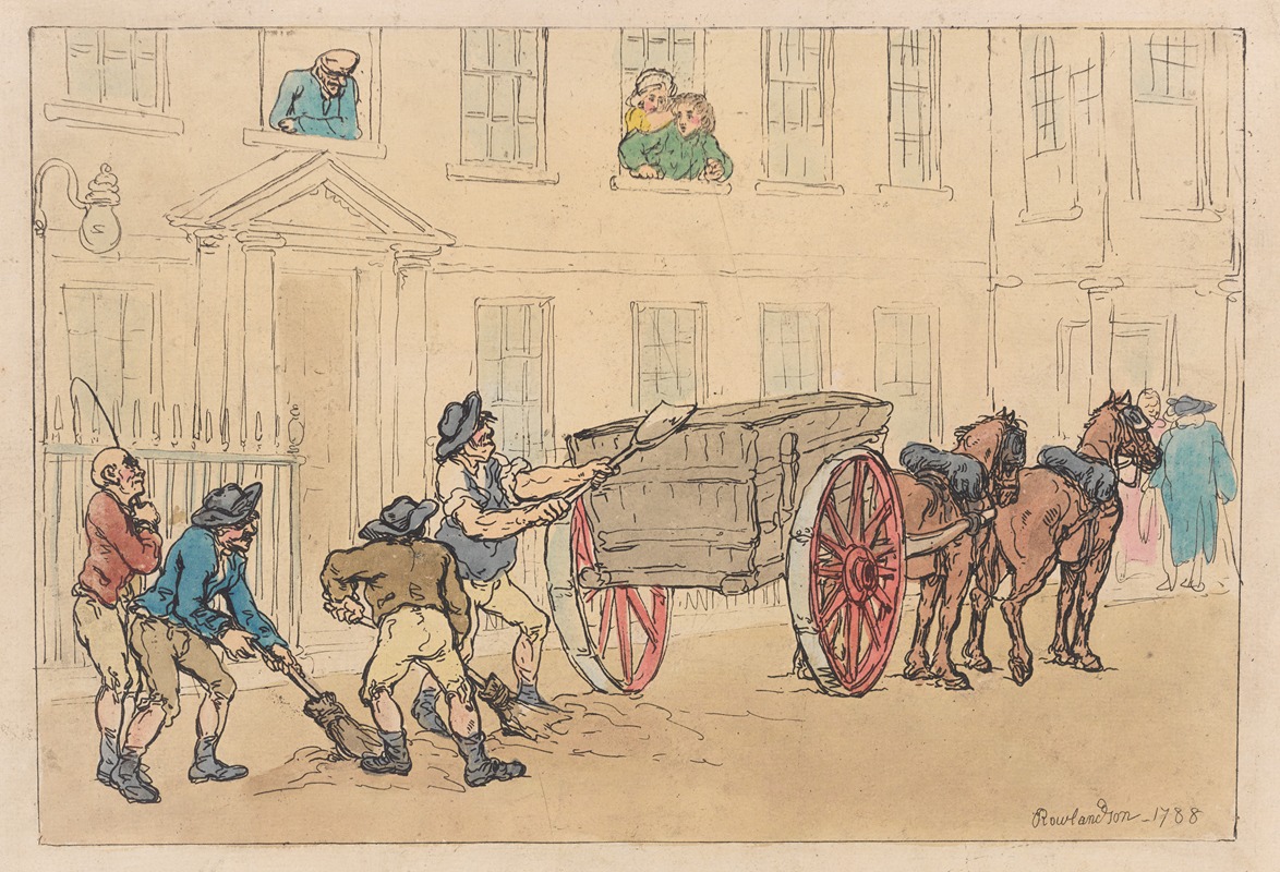 Thomas Rowlandson - Scavenger’s cart