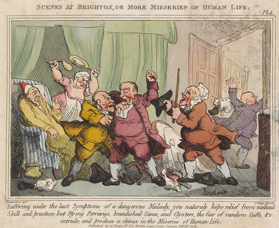 Thomas Rowlandson - Scenes at Brighton, or more miseries of human life