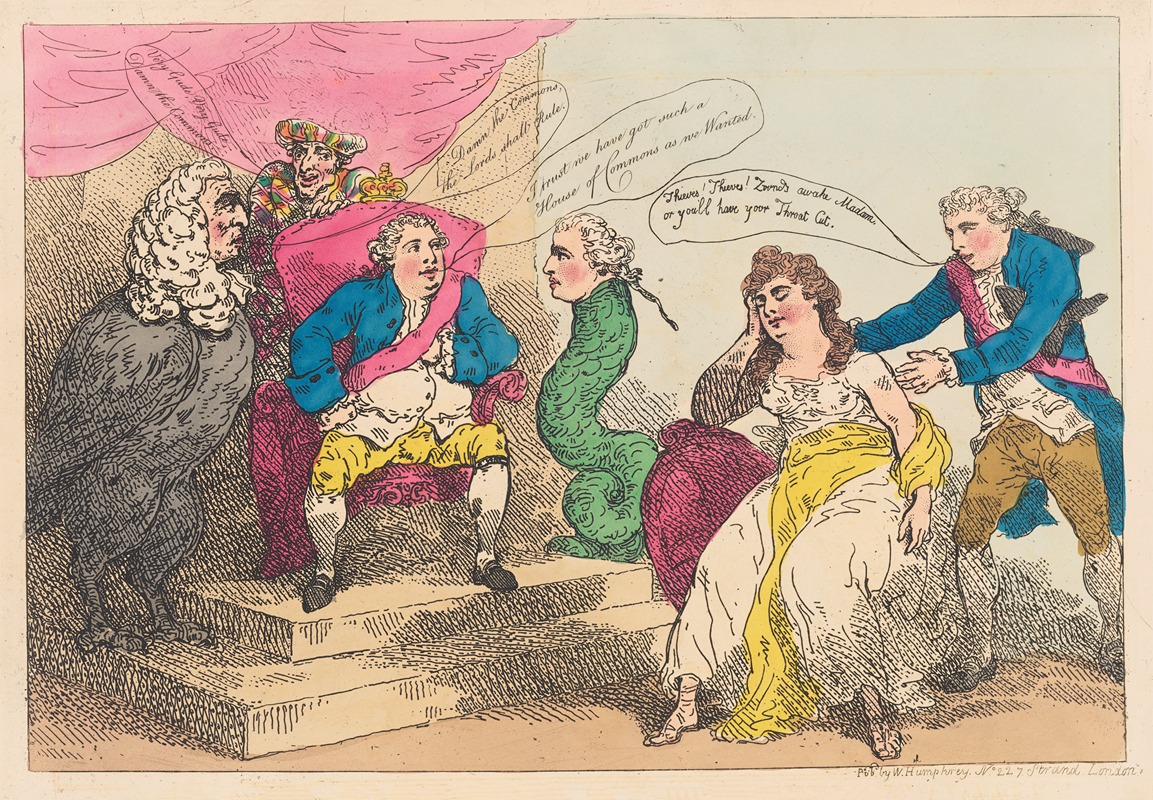 Thomas Rowlandson - Secret influence directing the new p