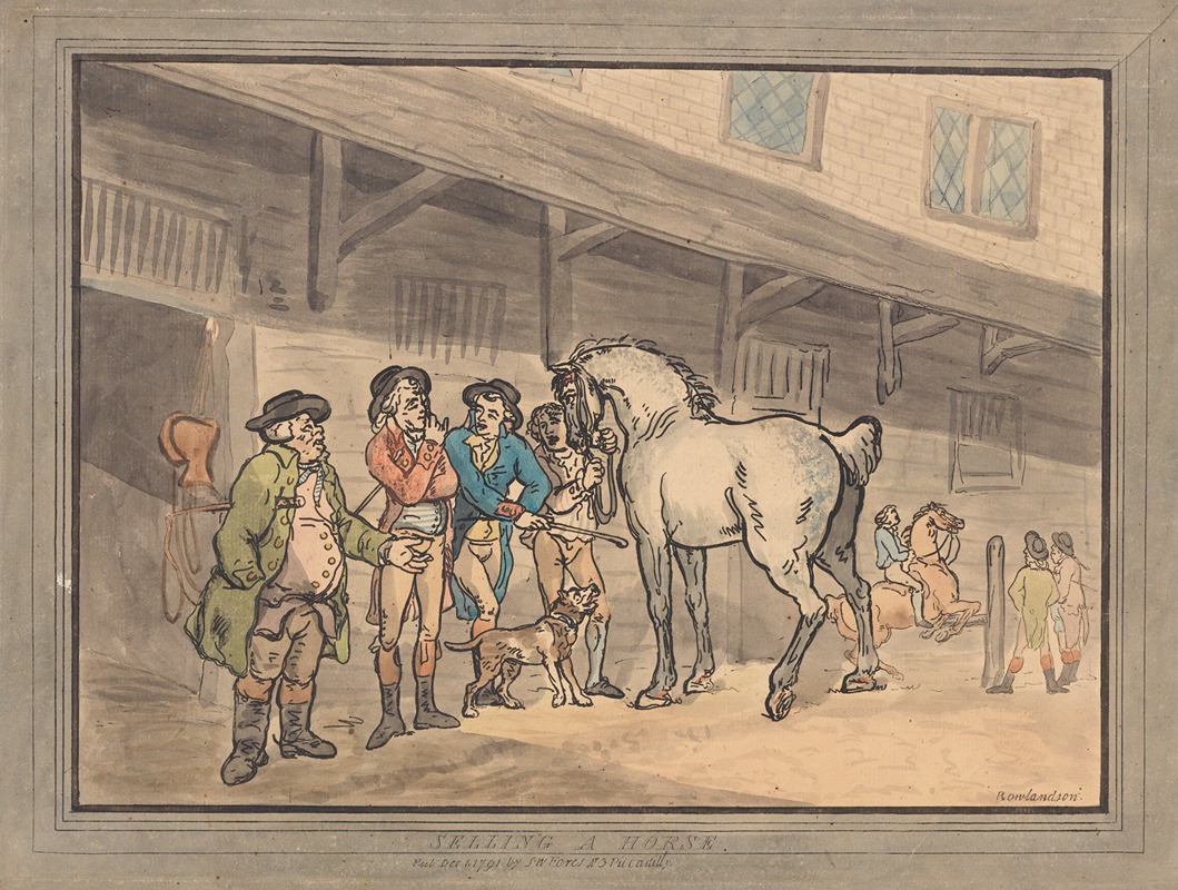 Thomas Rowlandson - Selling a horse