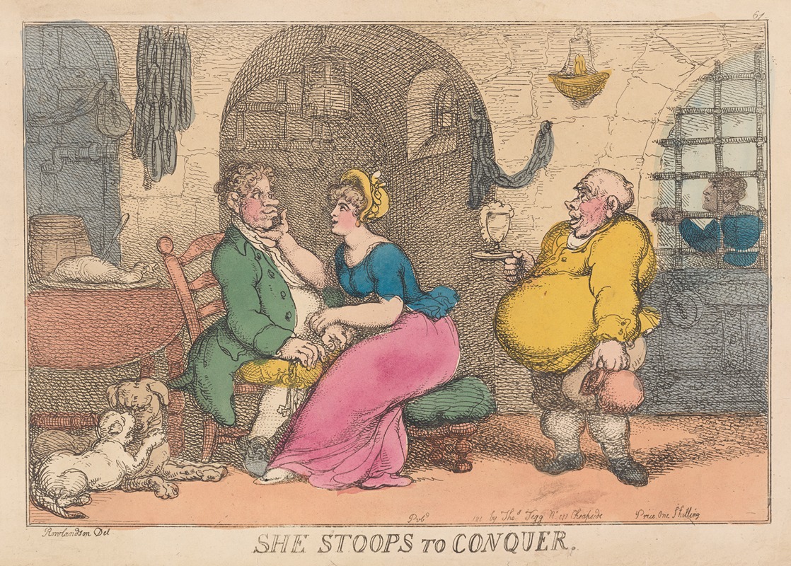 Thomas Rowlandson - She stoops to conquer