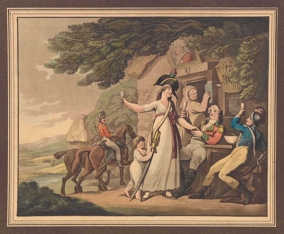 Thomas Rowlandson - She will be a soldier. No. 1.