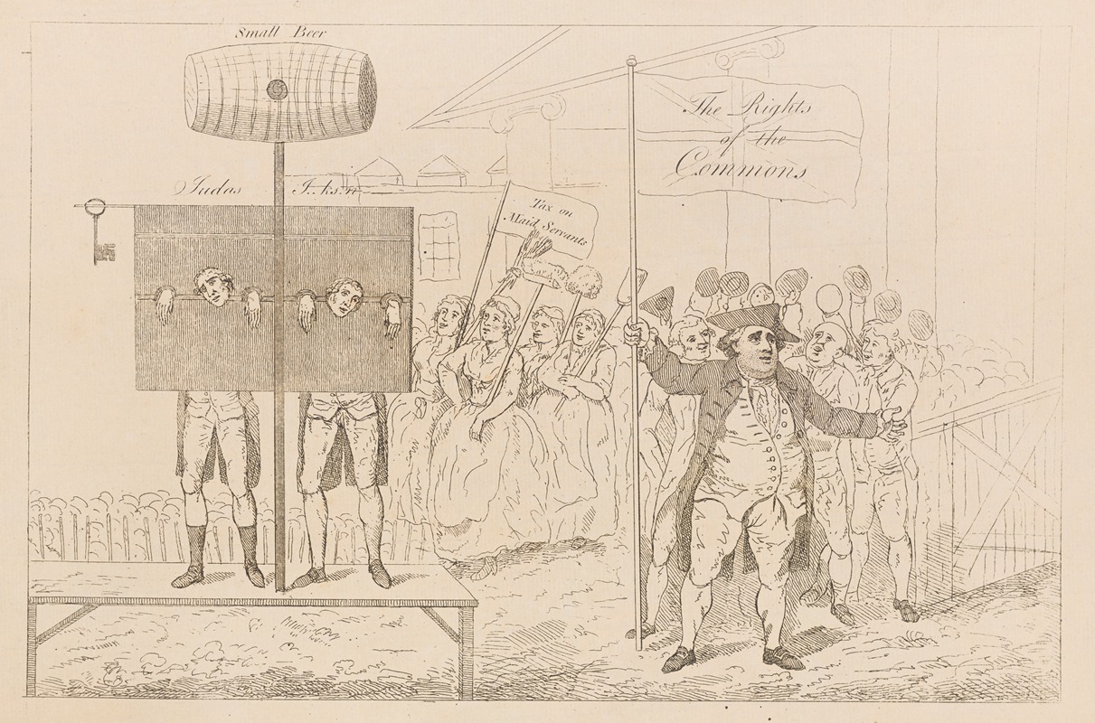 Thomas Rowlandson - Sir Cecil Wray in the pillory