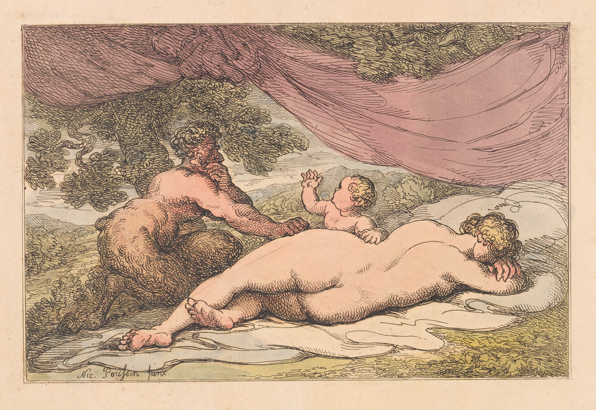 Thomas Rowlandson - Sleeping Nymph and Satyr