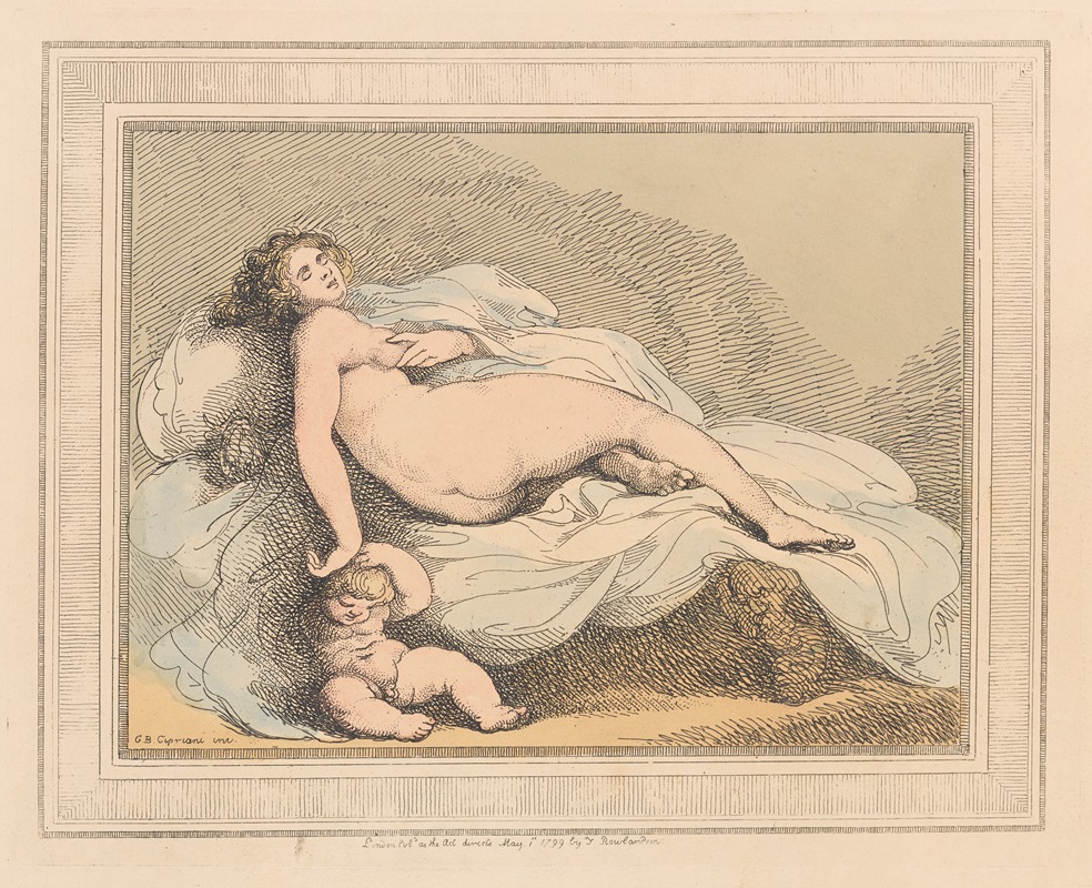 Thomas Rowlandson - Sleeping Venus and Love