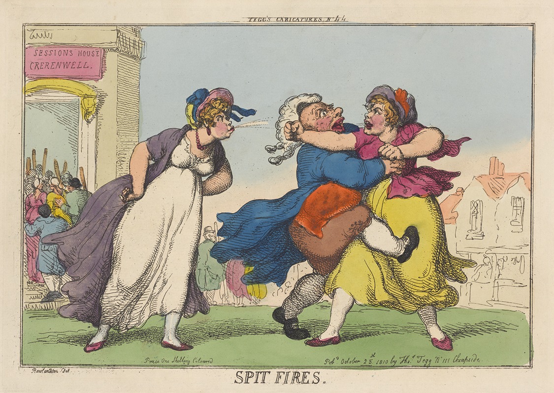 Thomas Rowlandson - Spit fires