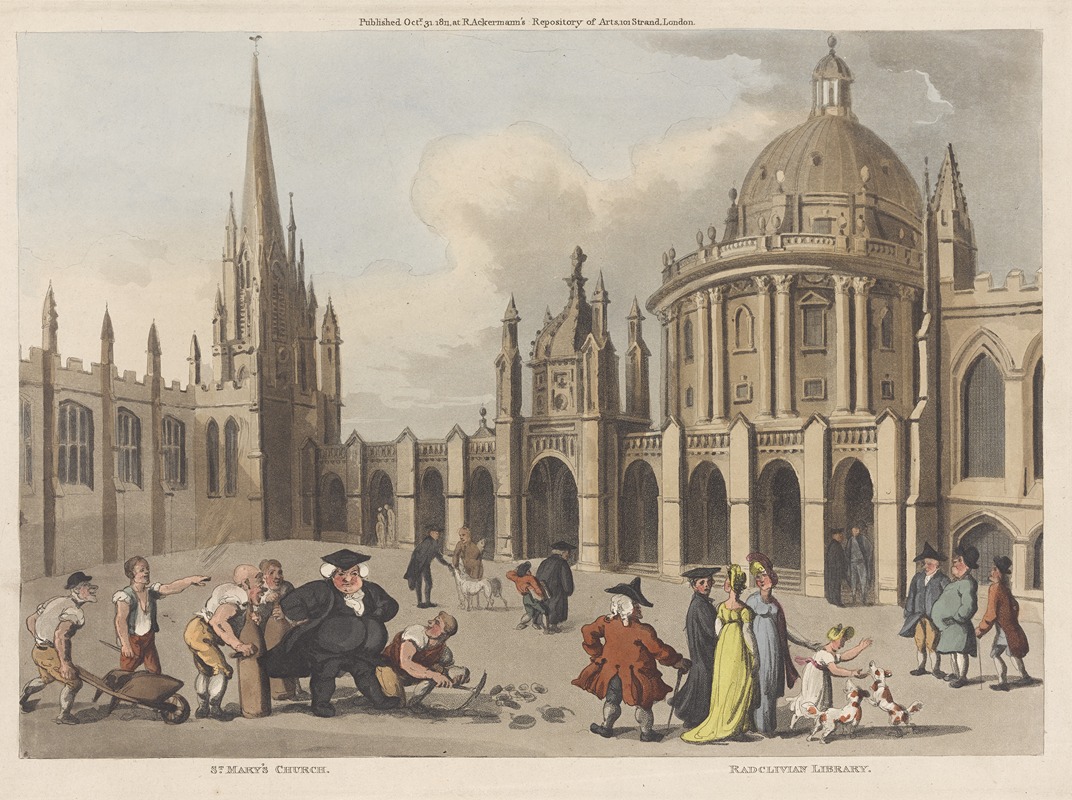 Thomas Rowlandson - St. Mary’s Church. Radclivian Library