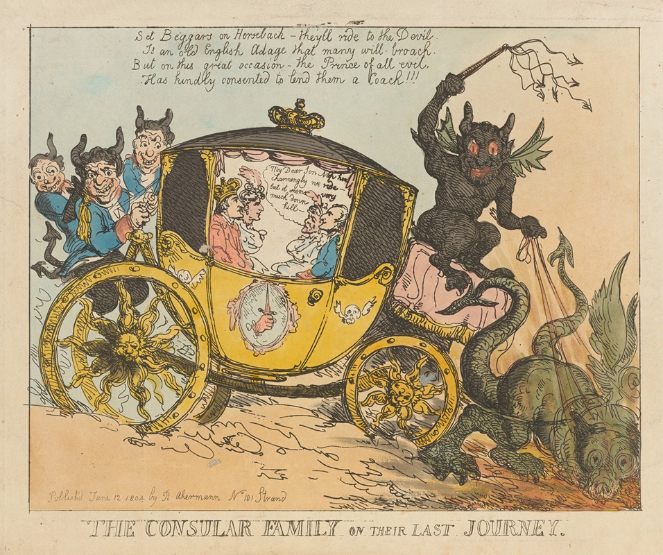 Thomas Rowlandson - The Consular family on their last journey