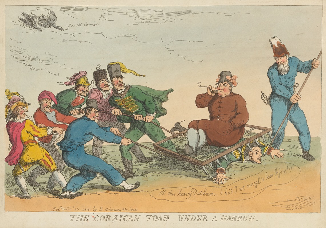 Thomas Rowlandson - The Corsican toad under a harrow