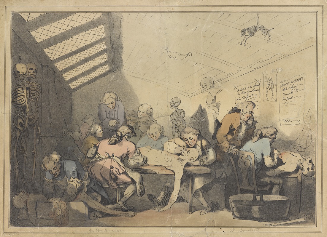 Thomas Rowlandson - The dissecting room