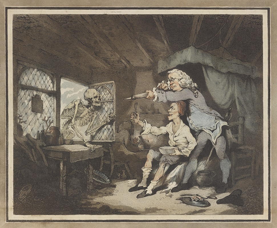 Thomas Rowlandson - The doctor dismissing Death