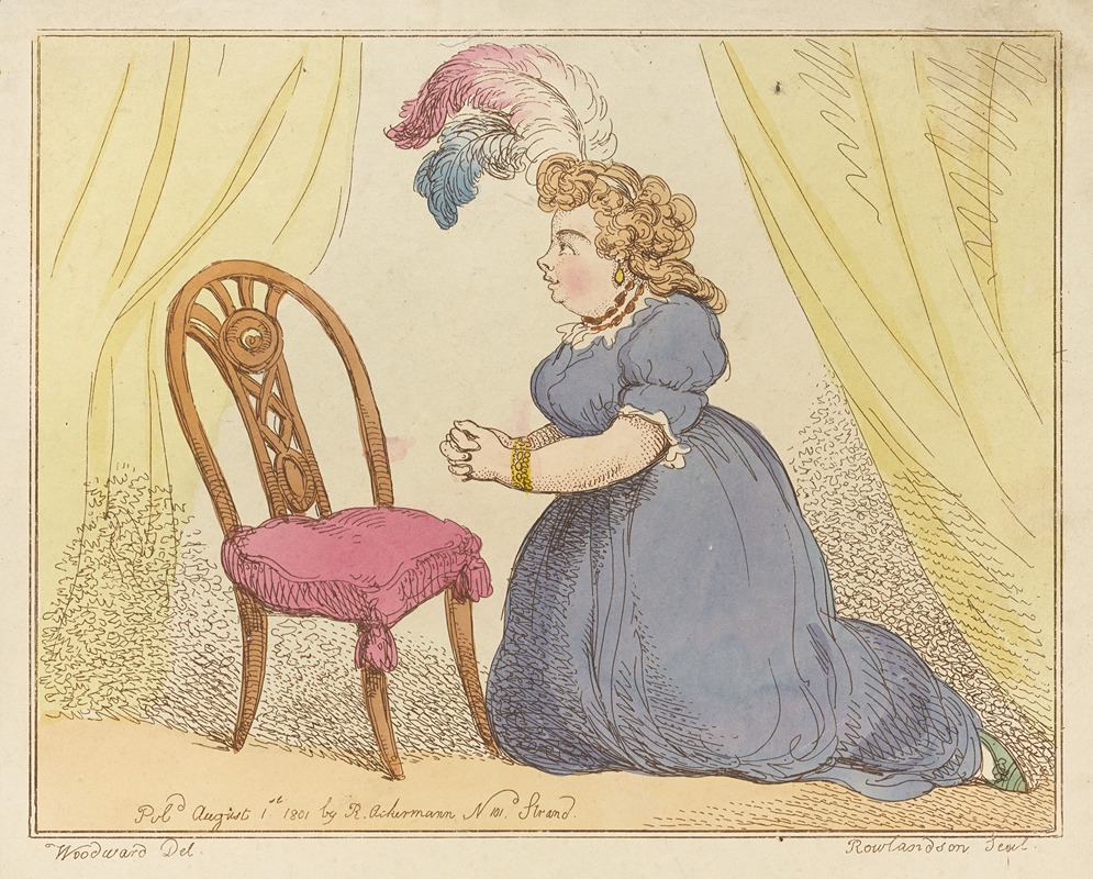 Thomas Rowlandson - The female gambler’s prayer!!.